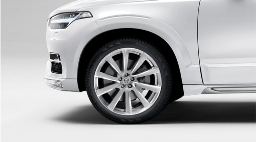 Ruedas completas, 21" 10 Spoke Turbine Tinted Silver Diamond Cut Alloy Wheel - C013